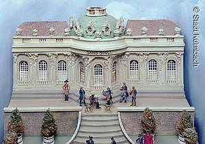 ulmbach, Zinnfigurenmuseum, Friedrich der Große in Sanssouci