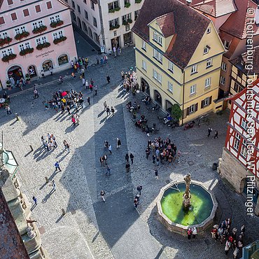 Blick auf den Marktplatz, Rothenburg ob der Tauber