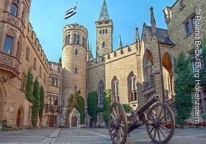 Burghof, Burg Hohenzollern