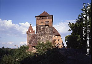 Fünfeckturm, Kaiserstallung und Luginsland, Kaiserburg Nürnberg