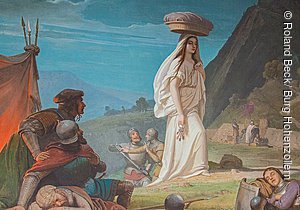 Wandbild „Weiße Frau”, Burg Hohenzollern