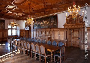 Speisesaal, Schloss Ratibor, Roth