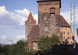 Fünfeckturm, Kaiserstallung und Luginsland, Kaiserburg Nürnberg