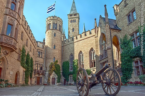 Burghof, Burg Hohenzollern