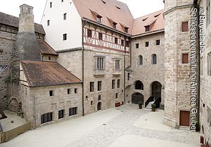 Innenhof Burg Cadolzburg (Cadolzburg, Romantisches Franken)