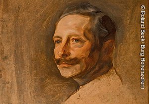 Portraitbildnis Kaiser Wilhelms II., Philip Alexis László, Öl auf Karton, 1910