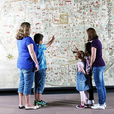 Kulmbach, Landschaftsmuseum Obermain, Ebstorfer Weltkarte um 1300