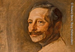 Portraitbildnis Kaiser Wilhelms II., Philip Alexis László, Öl auf Karton, 1910