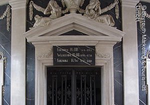 Gruft der Markgrafenfamilie, Schlosskirche, Bayreuth