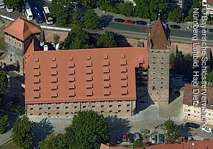 Fünfeckturm, Kaiserstallung und Luginsland, Kaiserburg Nürnberg