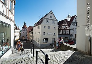 Oberstadt - Torturm und ehem. Gasthaus Ratsstube (Hechingen)