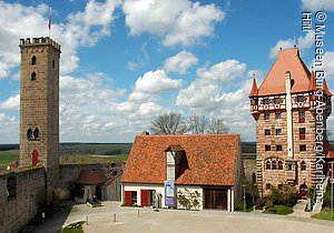 Hofansicht, Burg Abenberg