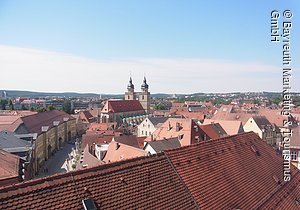 Blick über Bayreuth zur Stadtkirche, Bayreuth