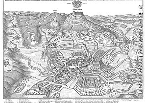 Merian-Stich: Hechingen 1662 (Hechingen)