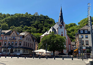 Marktplatz mit Stiftskirche, St. Goar